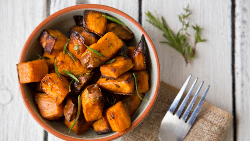 roasted sweet potatoes